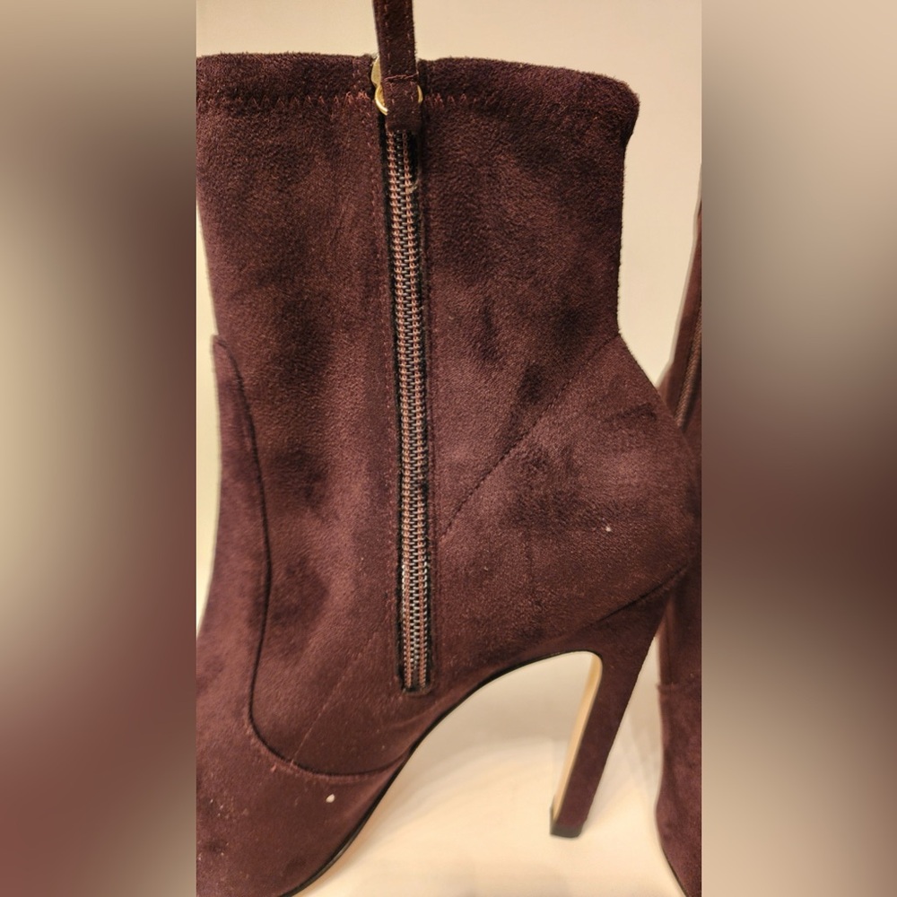 GOOD AMERICAN Womens ICON 110 SUEDE BOOTIE Brown Size 9 - Picture 7 of 12